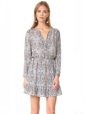 Cupcakes and Cashmere Long Sleeve Selma Paisley Printed Dress